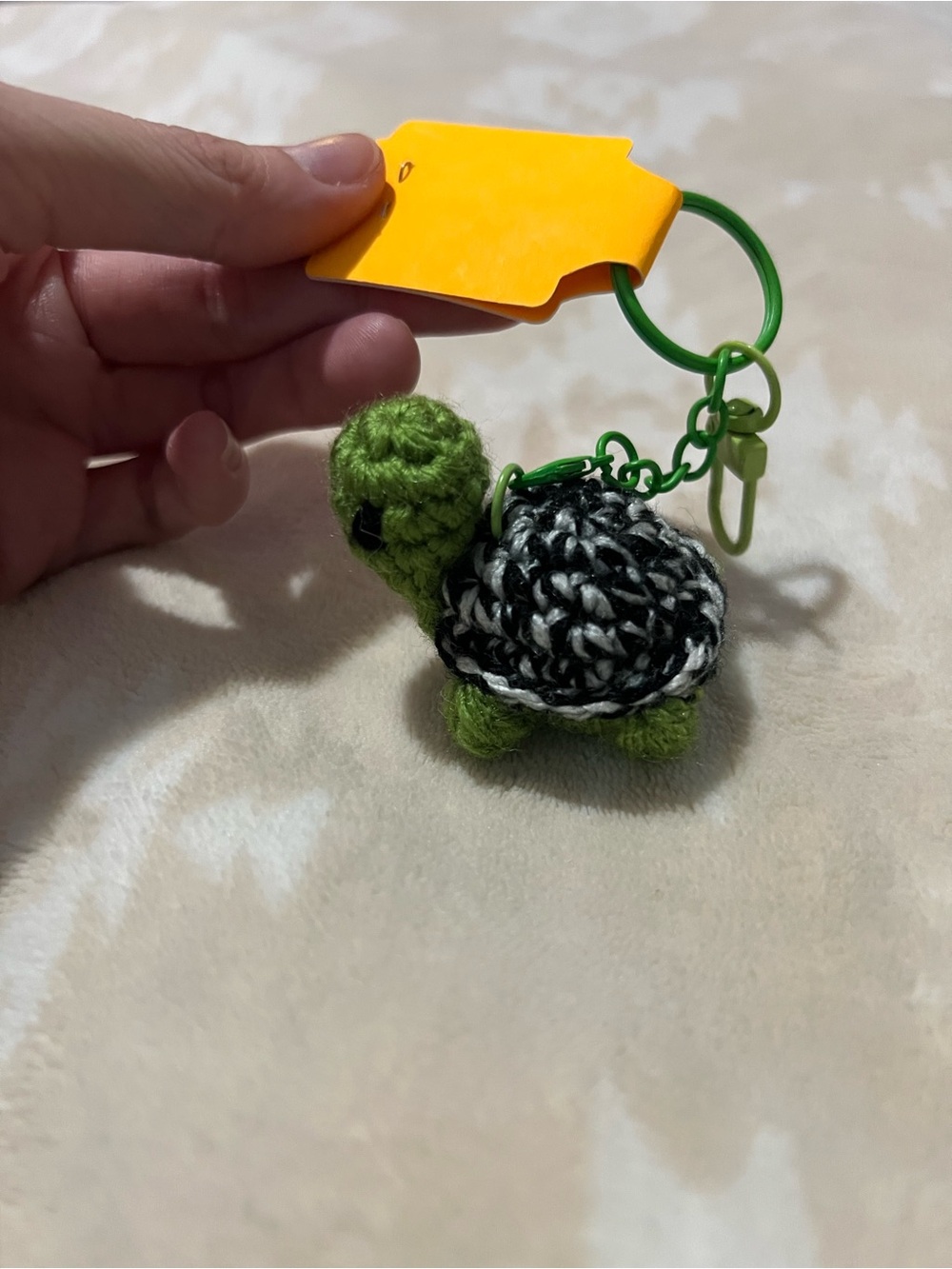 Crocheted Turtle Keychain 🐢 - Picture 4 of 6